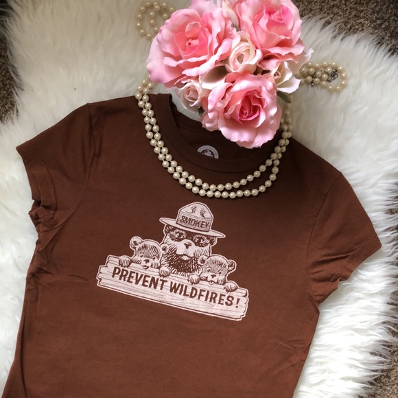 $5 WITH BUNDLE • Smokey The Bear Prevent Wildfires Short Sleeve T-shirt - Picture 2 of 15